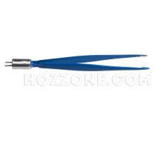 Пінцет біполярний. Прямий. 160 мм, бранші закриті 10х2х1 мм